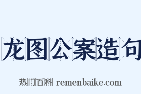 龙图公案造句是什么意思的图片